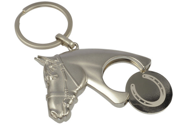 Keyring Horse Head + Horse Shoe